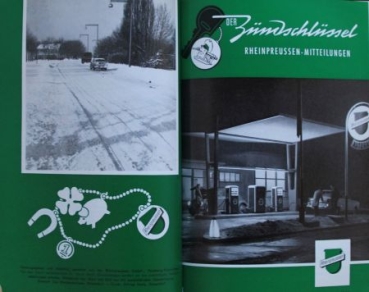 Rheinpreussen "Der Zuendschluessel" Gasstation-Magazine complete vintage 1964 binding (7648)